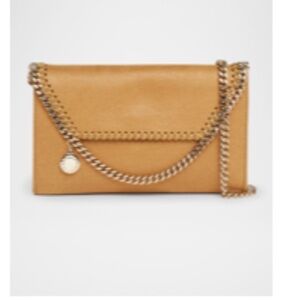 Stella McCartney Tan Crossbody Bag with Chain Detail